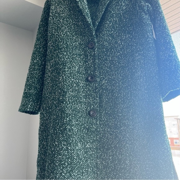 NWT Old Navy women's Relaxed Textured Overcoat for Women, XS, Green - Picture 11 of 12